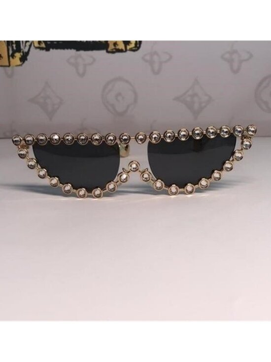 New Authentic Stylish Gold and Black Sunglasses GG0364S 002 main image 8